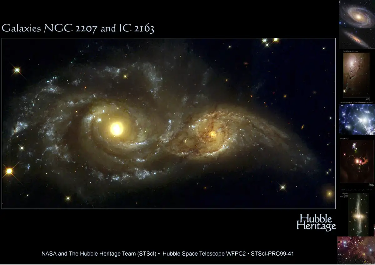 تصویر برخورد کهکشانها