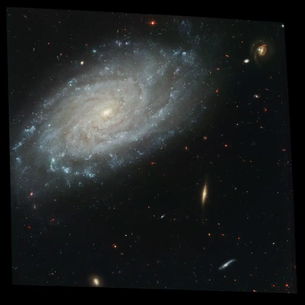 پوستر کهکشان مارپیچی NGC 3370 – شاهکار تلسکوپ هابل